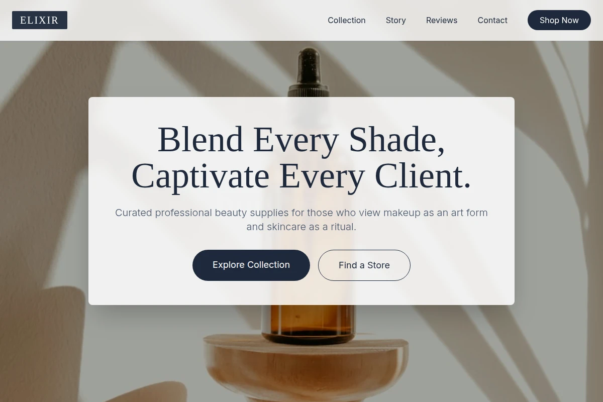 Elixir Cosmetics Beauty Supply Store